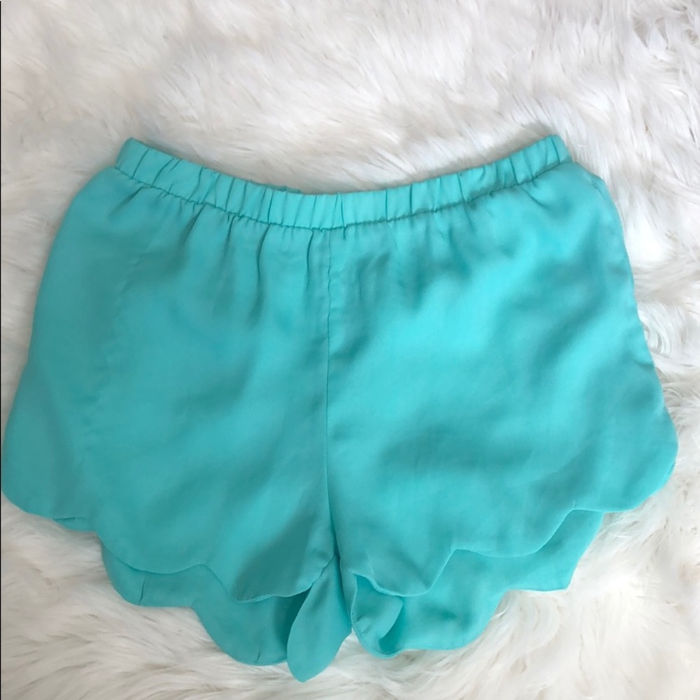 Cute light blue shorts.